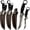 3pcs, variant on 2-Piece Fixed Blade Hunting Knives, Full Tang Wrapped Handle Ring Tactical Knife Set with Sheath