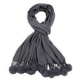 thumbnail image 2 of Holiday Gifts! Titcea Winter Scarf for Women Thicken Hanging Ball Decoration Solid Color Shawls Wraps Windproof Warm Outdoor Cold Protection Scarves, 2 of 4