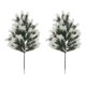 thumbnail image 1 of Adorno navideño Ticfox aguja de pino colgante de pared blanco escarchado 60 CM, 1 of 14
