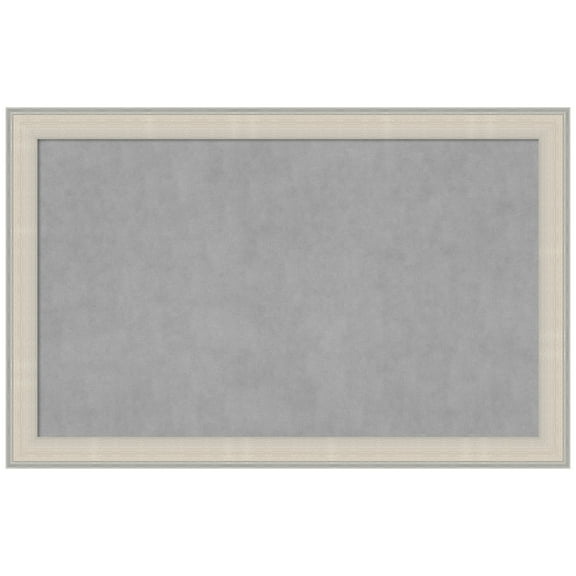 Amanti Art Cottage White Silver Framed Magnetic Board 44 x 28 in.