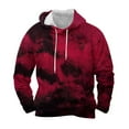 thumbnail image 1 of Sudadera con capucha para hombre, informal, de Halloween, con cuello redondo, estampado, manga larga, 1 of 4
