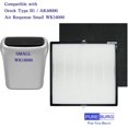 thumbnail image 3 of AK46000 Replacement Filter Set Compatible with Oreck Air Response Small WK16000 Air Purifier Type B1,2-Pack H13 HEPA + Activated Carbon Pre-Filters Air Clean Dust, 3 of 6