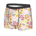 thumbnail image 2 of Balery Colorful Floral Men's Boxer Briefs, Soft and Breathable Cotton Underwear with nylon Waistband-Large, 2 of 9