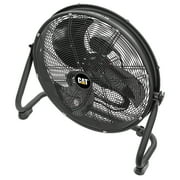Caterpillar® Fan 20 High-Velocity 4-Speed Shroud Metal Floor Fan, 5200 CFM, Black