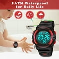 thumbnail image 6 of Kids Digital Sports Watch for Age 4-15 Waterproof Watches with Alarm Stopwatch Wrist Watches for Boys Girls Birthday Chriatmas Gift for Kids, 6 of 7