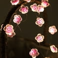 thumbnail image 2 of Lámpara LED de alambre de cobre con forma de flor, cadena de lámparas con forma de flor de cerezo y durazno, cadena de lámparas para decoración de festivales, 2 of 5