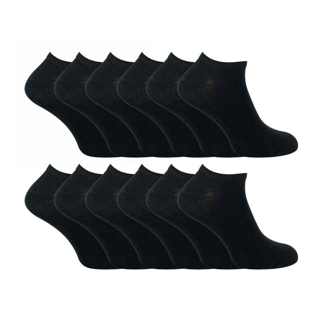 Sock Snob - 12 Pair Multipack Mens Quarter Trainer Socks