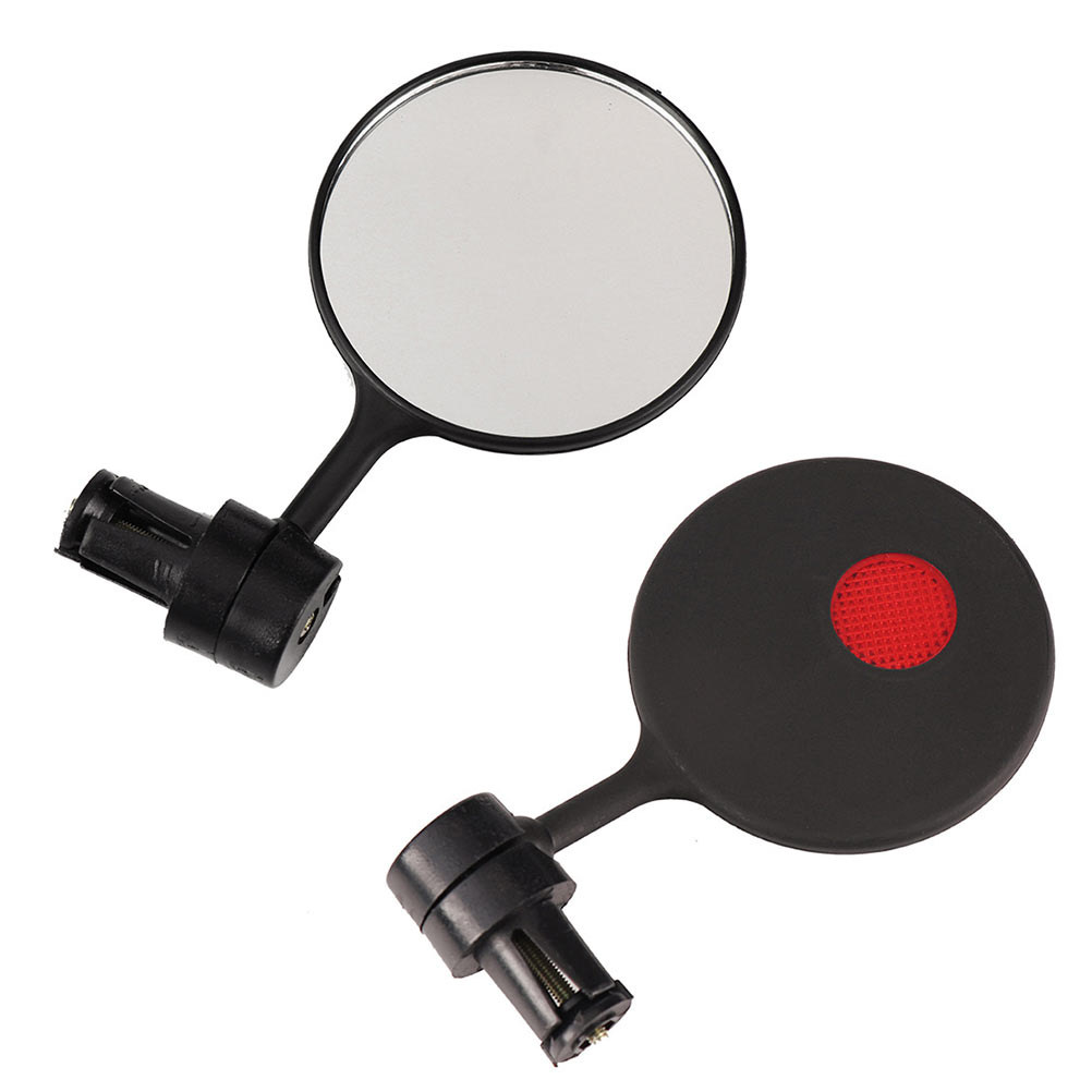 HOMEMAXS 1 Pair Mountain Bike Mirrors Handlebar Safety Reflective Rear