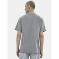 thumbnail image 4 of No Boundaries Flat Grey Basic Crewneck Tee with Short Sleeves, 2-Pack, Men's, 4 of 7
