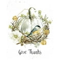 thumbnail image 2 of Robinson, Carol 15x18 White Modern Wood Framed Museum Art Print Titled - Give Thanks, 2 of 4