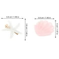 thumbnail image 2 of 8 Pcs Accessoires pour Cheveux Sirène Pinces Crocodiles Pinces à Cheveux Stélleroïdes Pinces à Cheveux Coquille de Perle, 2 of 8