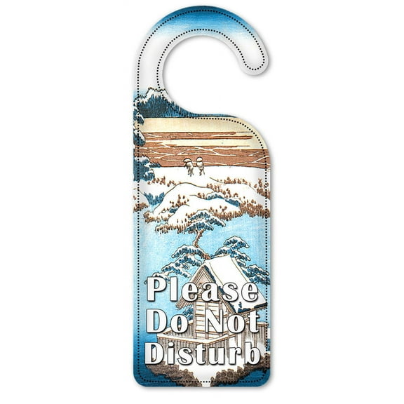 Do Not Disturb Door Knob Hanger Sign - Hokusai: Sumida River