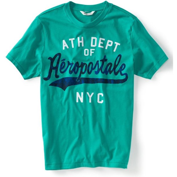 Camiseta gráfica Aeropostale Athletic Dept Nyc verde pequeña