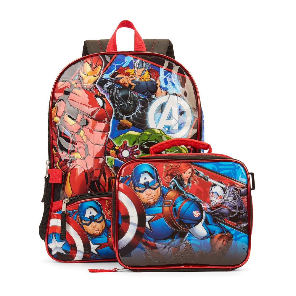 The Avengers Marvel Avengers Boys' Backpack with Lunch Bag Set