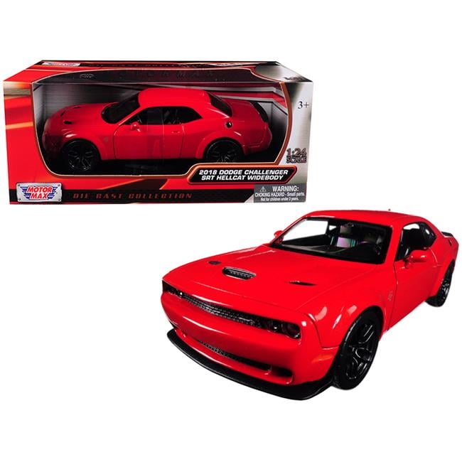 Snag It 1 Isto 24 2018 Dodge Challenger Srt Hellcat Widebody Diecast Model Car Red Multicolour