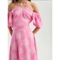 thumbnail image 4 of Floral Off Shoulder Halter Mini Dress, 4 of 5