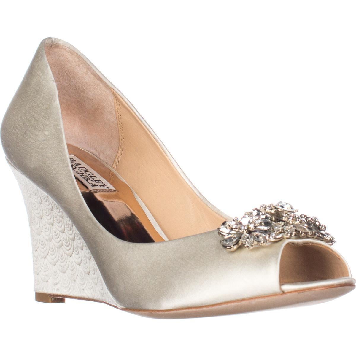 badgley mischka low wedge