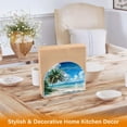thumbnail image 4 of Ryvnso Palm Tree on Beach View Acrylic Napkin Holder Table Kitchen Paper Tissue Organization, 4 of 7