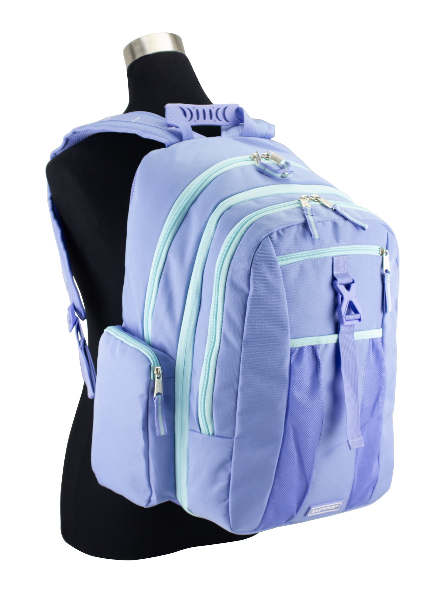 Eastsport Unisex 19" Premier Expandable Recycled Backpack, Peri Blue