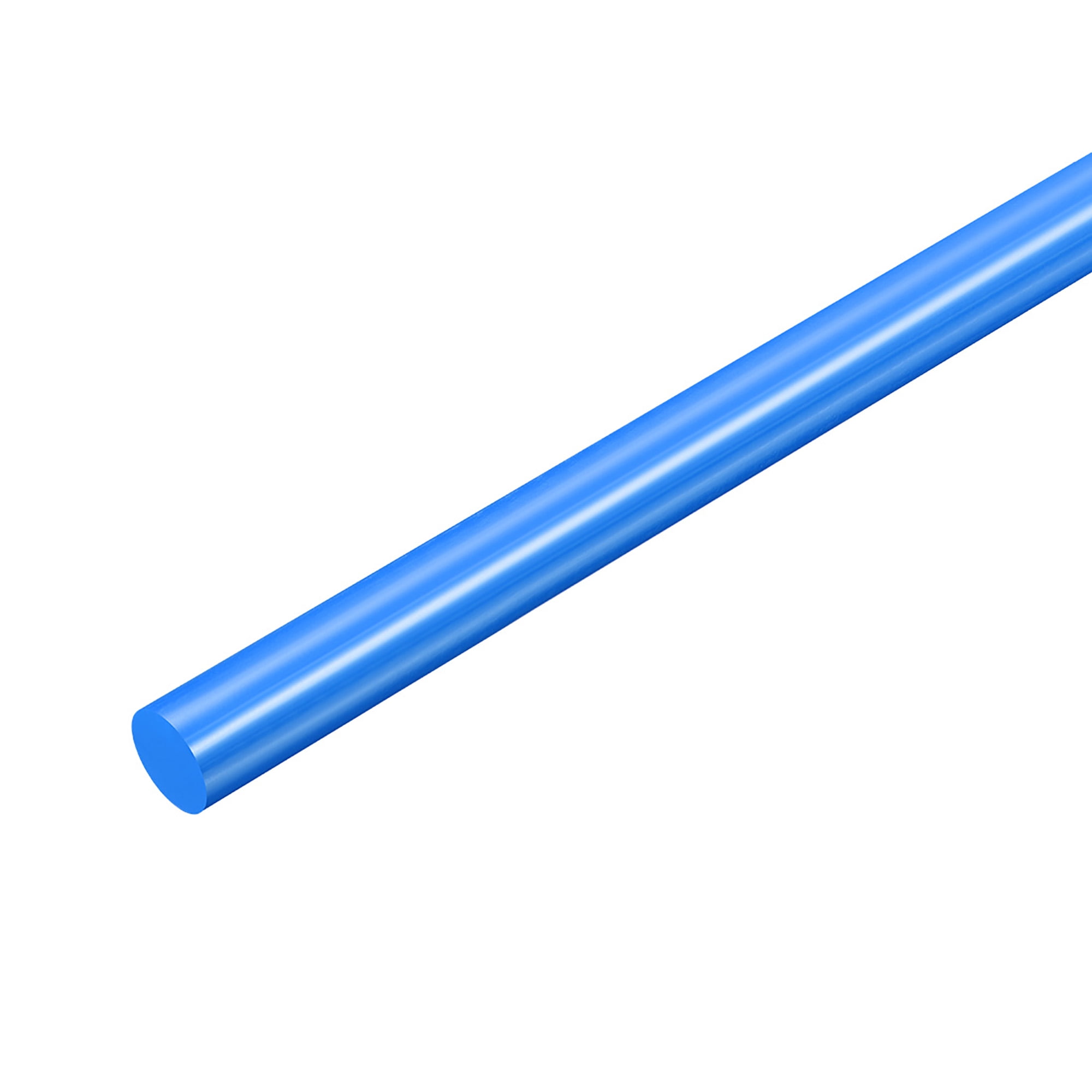 Plastic Round Rod 1/4" Dia 20" Length Blue (POM) Polyoxymethylene Rods