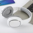 thumbnail image 6 of Q11i Wireless Over-Ear Bluetooth Headphones by Ruroz, Deep Bass, 60H Playtime, Hi-Res Audio, Detachable Ear Cushions, Multipoint Connection - White, 6 of 7