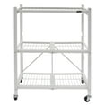 thumbnail image 1 of Origami R3 3 Tier Heavy Duty Foldable Garage Shelving with Wheels, White, 1 of 11