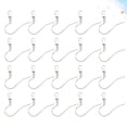 thumbnail image 4 of MasteelfCA 200 Pcs Accessoires de Boucles d'Oreilles Simples Sans Allergie Métal Ressort Perle Crochet pour Femmes Dames (Argent), 4 of 8