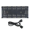 thumbnail image 2 of Hub Rgb 12v Hub Rgb 4-pin 10 Ports Hub Rgb 12v 4-pin 10 Ports Hub Rgb Contrôleur Rgb pour PC Ordinateur de Bureau Carte Mère, 2 of 8