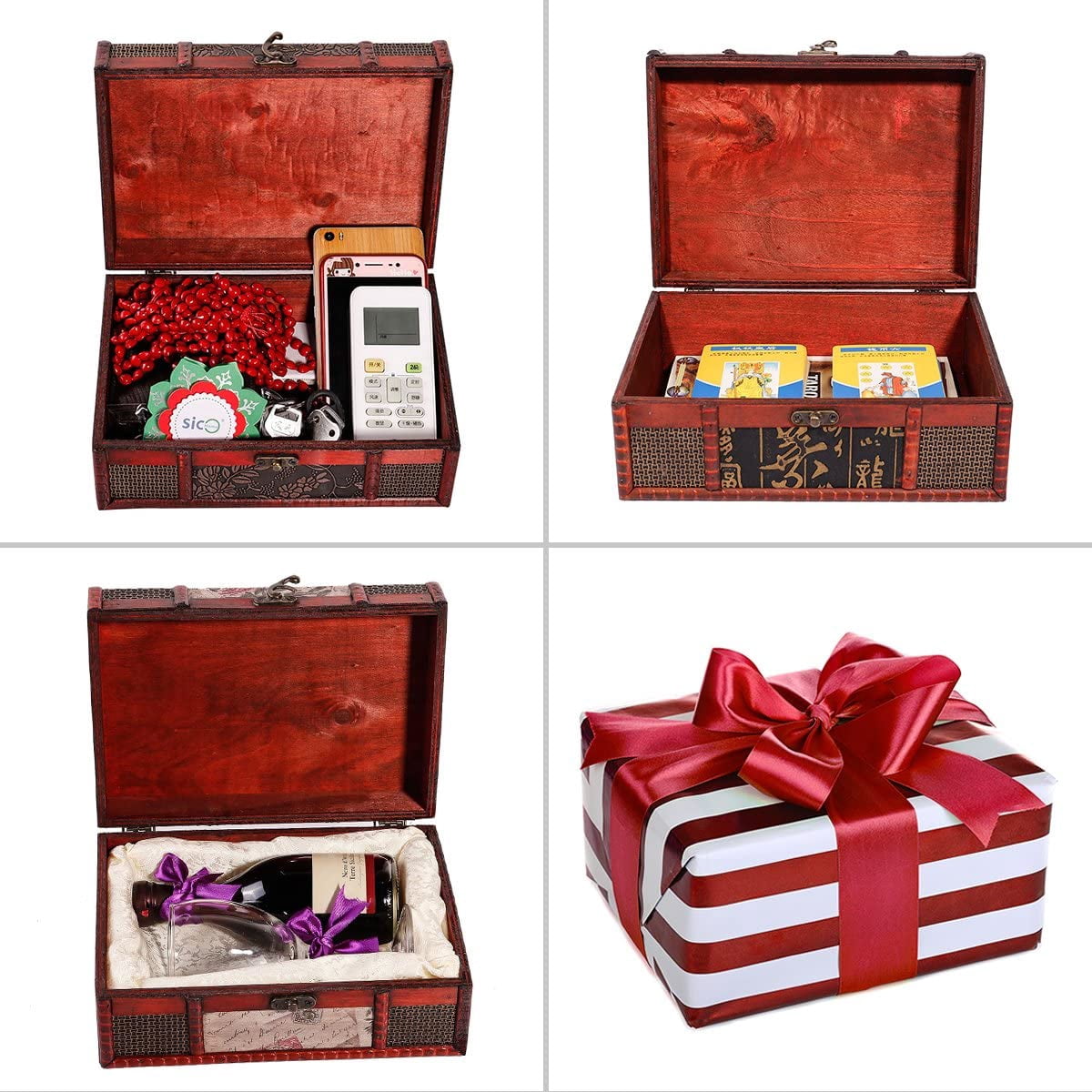 Treasure Box 9.0" Grape Tarot Card Box for Jewelry Tarot Cards Gifts and  Home Decoration - Walmart.com