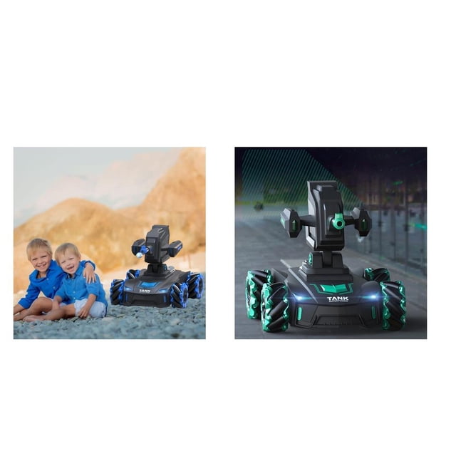 2 uds., Juguete para agua, detección de gestos con música ligera, regalos de simulación, control de radio, carreras, afición, juguete Hugo Juguetes Juguetes de tanque RC