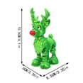 thumbnail image 2 of ToyKingdee Red-Nosed Reindeer Figurine – Articulated Holiday Collectible with Print-in-Place Joints, Christmas Shelf Decor or Gift, 2 of 4