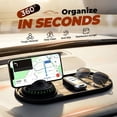 thumbnail image 2 of Mobile Phone Bracket Anti-Slip Mat, Multifunction Car Anti-Slip Mat with Temporary Parking Number, Rotatable Anti Skid Car Dashboard Pad for Phones Sunglasses Keys Gadgets (B), 2 of 7