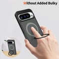 thumbnail image 5 of for Google Pixel 9 10 9 Pro 10 Pro Case Compatible with MagSafe with Kickstand, Translucent Matte Shockproof Phone Case Cover - Black, 5 of 7