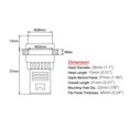thumbnail image 3 of 2Pcs AC/DC 110V Indicator Lights, Red LED, Flush Panel Mount 7/8" 22mm, 3 of 5