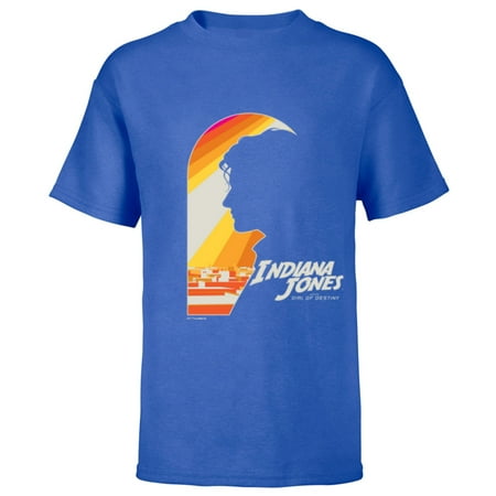 Lucasfilm Indiana Jones and the Dial of Destiny Helena Sun – Short Sleeve T-Shirt for Kids – Customized-Royal
