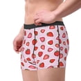 thumbnail image 2 of Fotbe Hand Drawn Strawberry Calzoncillos Tipo Boxer con Bolsa de Soporte Total para Hombre, X-Temp Fresco, Transpirable y de Secado Rápido-Medium, 2 of 5