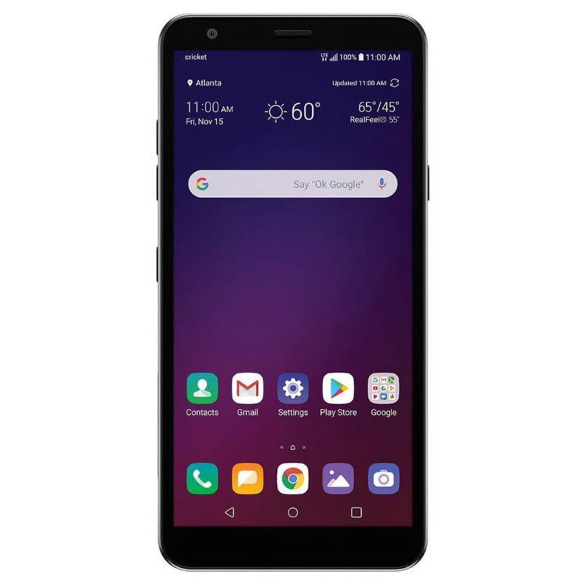 Cricket Wireless LG Escape Plus 32GB, Platinum Gray - Prepaid Smartphone