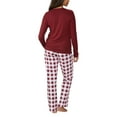 thumbnail image 4 of Calvin Klein Womens 2 Piece Fleece Pajama Set (Red,Large), 4 of 4