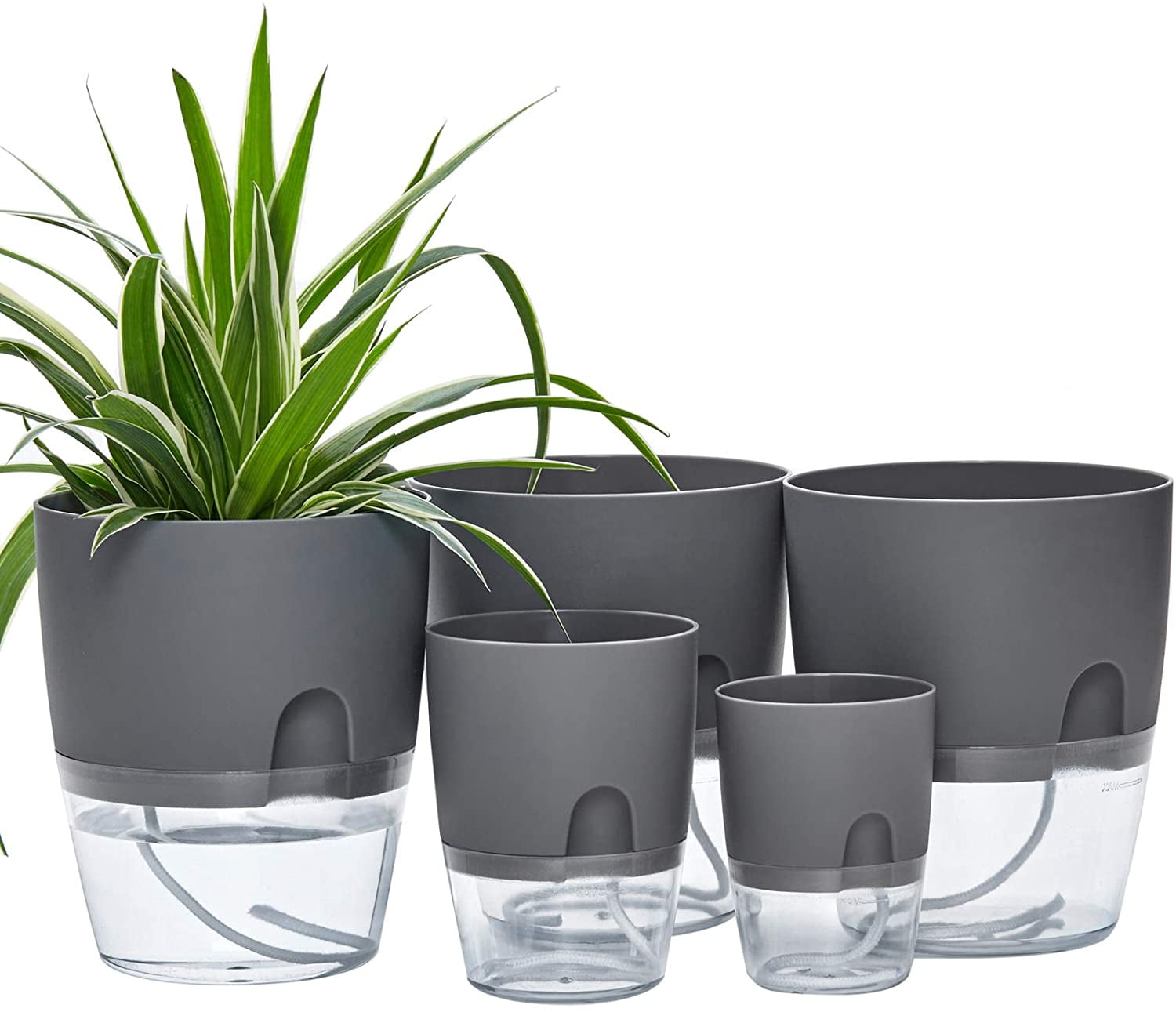 Details about   Automatic Plant Pot Self Watering Flower Pot Plastic Resin for Indoor Plants 