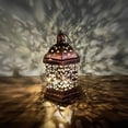 thumbnail image 3 of Giaone Vintage Iron Art Hollowed Hanging Lanterns LED Light for Morocco Home Decors, 3 of 18