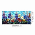 thumbnail image 3 of Stained Glass Window Film, Flower Static Cling Privacy Film Decorative UV Sun Blocking Non-Adhesive Glass Covering, Removable Reusable Colorful Stickers for Home Bathroom Door Living Room Kitchen, 3 of 7