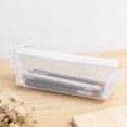 thumbnail image 4 of Estuche de malla transparente para lápices – Bolsa portátil para lápices para exámenes, organizador de papelería de gran capacidad para bolígrafos y útiles escolares, estuche transparente para uso e, 4 of 6