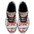 thumbnail image 2 of We Wish You Ameri ChriStas American flag Shoes Sneakers Black Size 8, 2 of 7