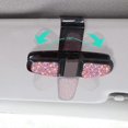 thumbnail image 4 of KAIYANG Marco de gafas para visera de coche, visera de cristal, gafas con clip de doble extremo (color rosa), 4 of 5