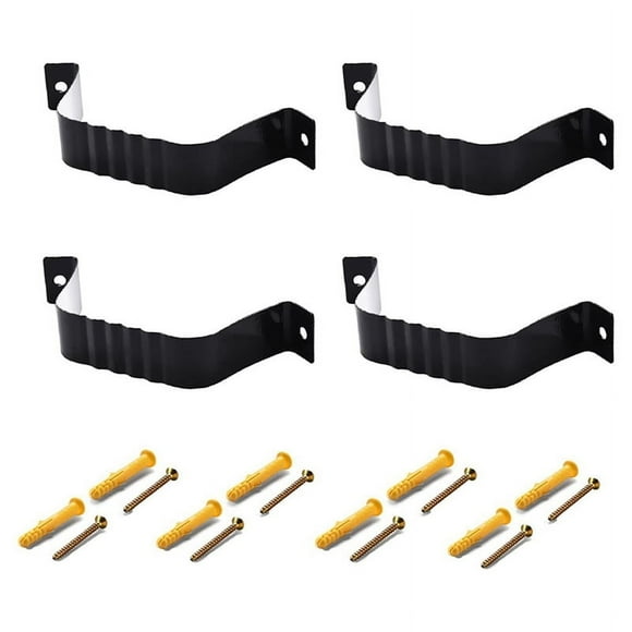 4Pcs Downspout Adapter Gutter Downspout Strap 2X3 Inch Downspout Leader Strap, blaXL7597