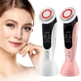 thumbnail image 4 of Facial Massager, Led Light Beauty Device, 7 in 1 Skin Care Tool with 7 LED Light Modes, 3 Level Vibration, 15min Timing for Skin Rejuvenation, Lifting, and Pore Cleansing, Pink, 4 of 10