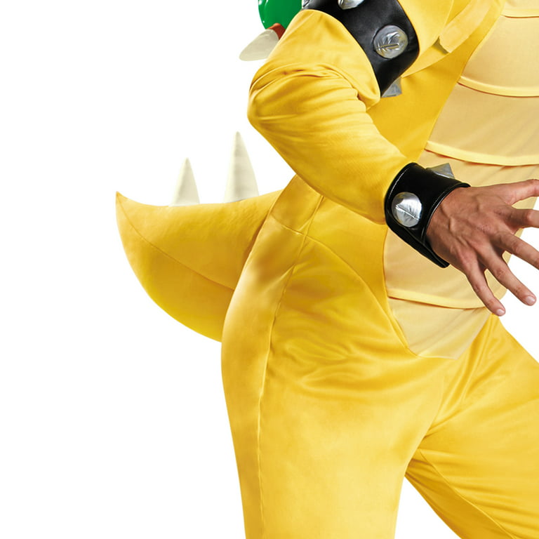 Unisex Size XL (40-42-inch chest) Bowser Deluxe Halloween Adult Costume  Super Mario Bros., Disguise