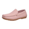 thumbnail image 3 of coXist Kids Toddlers Boys Girls Leather Slip On Loafers Moccasin Boat Dress Shoes, 3 of 7