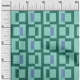 thumbnail image 2 of oneOone Velvet Aquamarine Green Fabric Geometric Sewing Craft Projects Fabric Prints By Yard 58 Inch Wide, 2 of 4