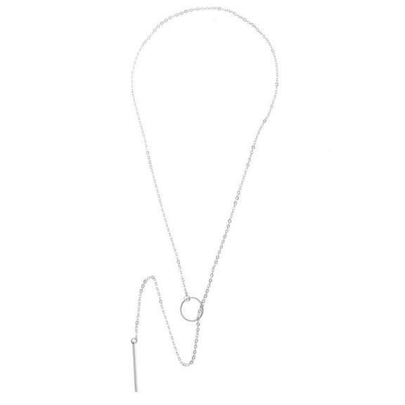 Guodhu Simple Lariat Necklace for Women Designed Y Long Chain Drop with Bar Pendant | Jewelry Accessories | Gifts for Her